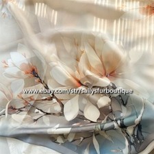 New Boutique 100 Satin Silk Bandanna Florals Print Bag Neck Scarf 68cm