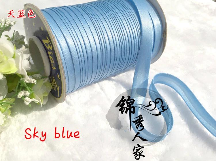 Ribbon Roll Crafts Sewing Material DIY Satin Sewing Trims Edge Bias Binding Tape - Image 2 of 4