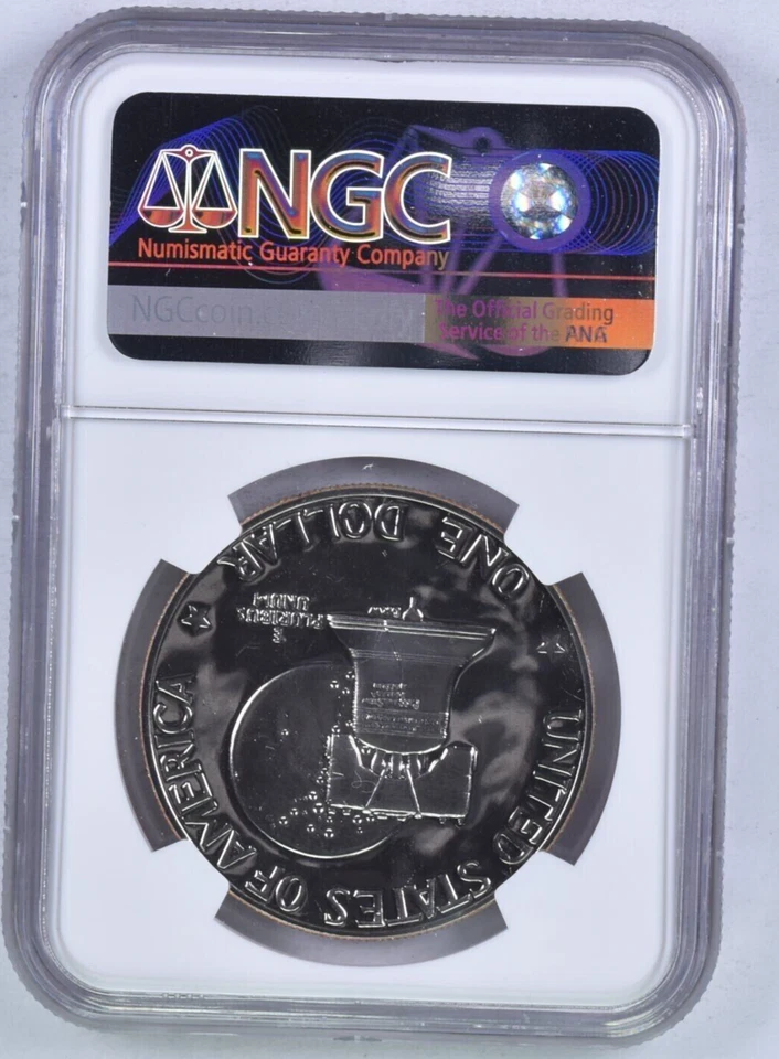 1976 S Eisenhower Ike Dollar SILVER -- $1 NGC PF69 STAR ✯  ✯ STAR Rare Proof ✯ ✯ - Image 3 of 4