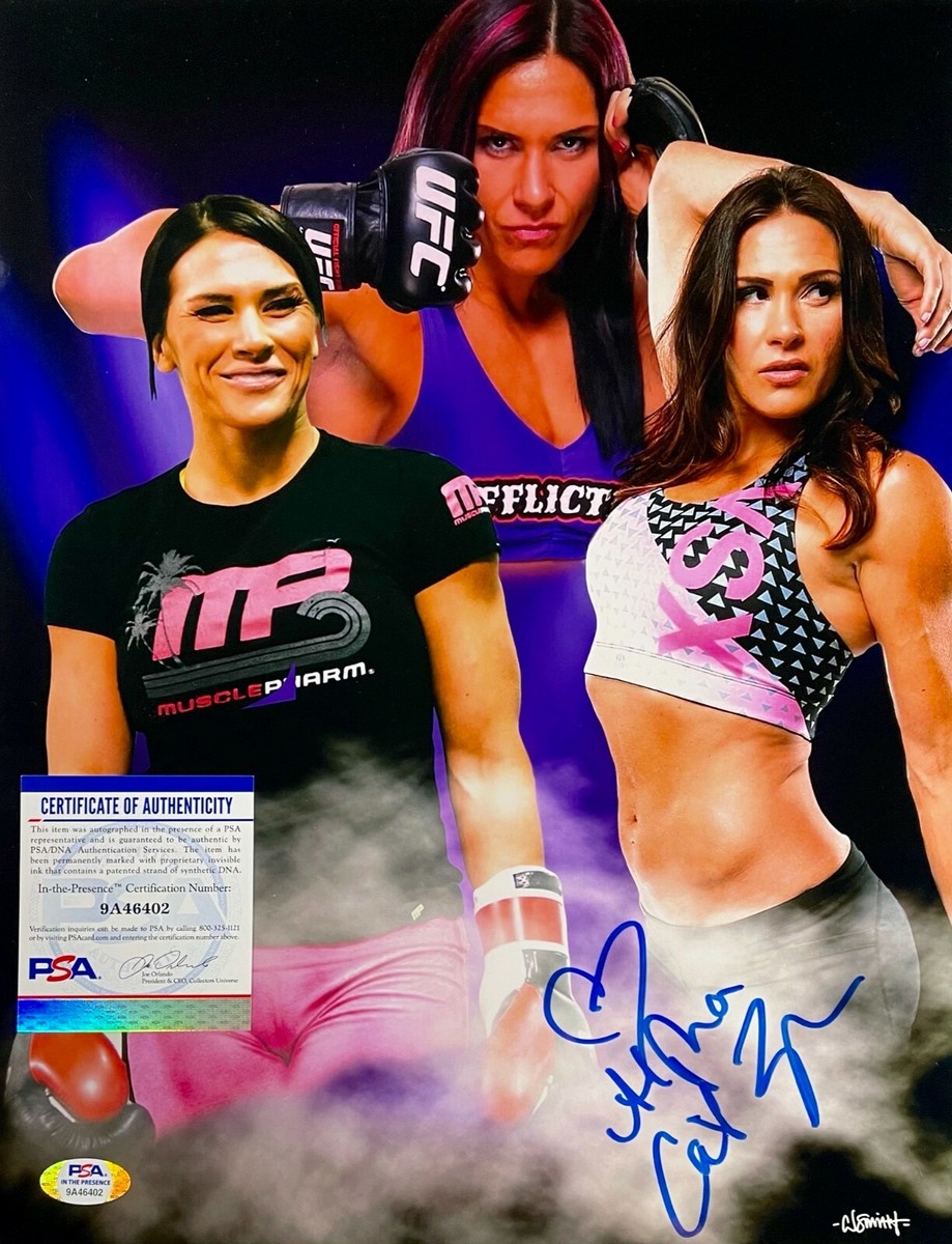 CAT ZINGANO Signed Autographed 11x14 PHOTO MMA UFC PSA/DNA
