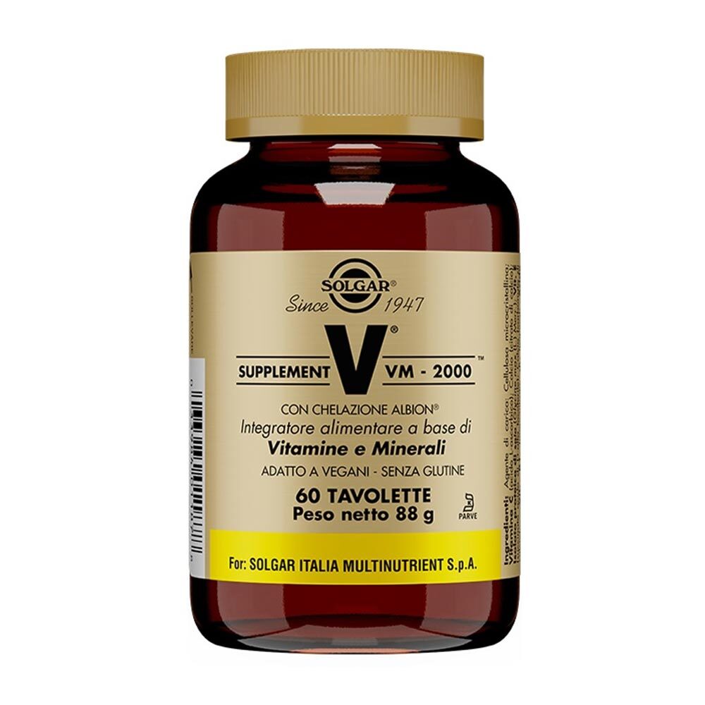 Solgar Supplement VM-2000 Integratore Multivitaminico Minerale, 60 Tavolette