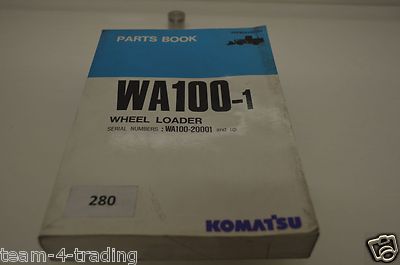 B280 - Komatsu Parts Book - Teile-Katalog für WA 100-1 Radlader