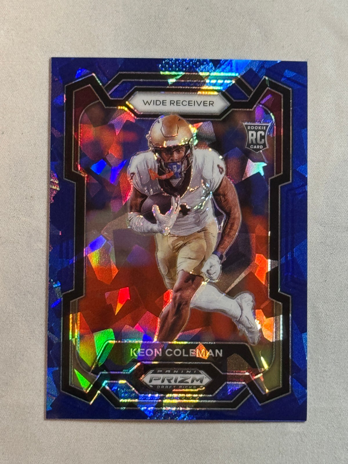 2024 Panini Prizm Draft Picks Blue Ice Keon Coleman Rookie RC /99 #120 FSU