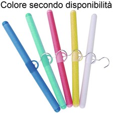6x stampelle grucce gruccia alluminio abiti appendiabiti armadio spugna colore