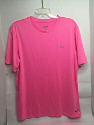 Champion Duo Dry Men's Large Pink Athletic T-Shirt Activewear