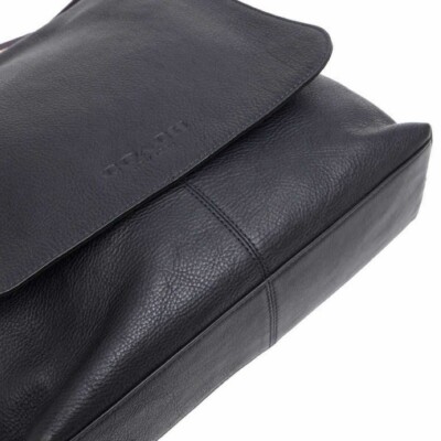 COACH F72108 SULLIVAN SMALL MESSENGER IN SPORT CALF LEATHER BLACK