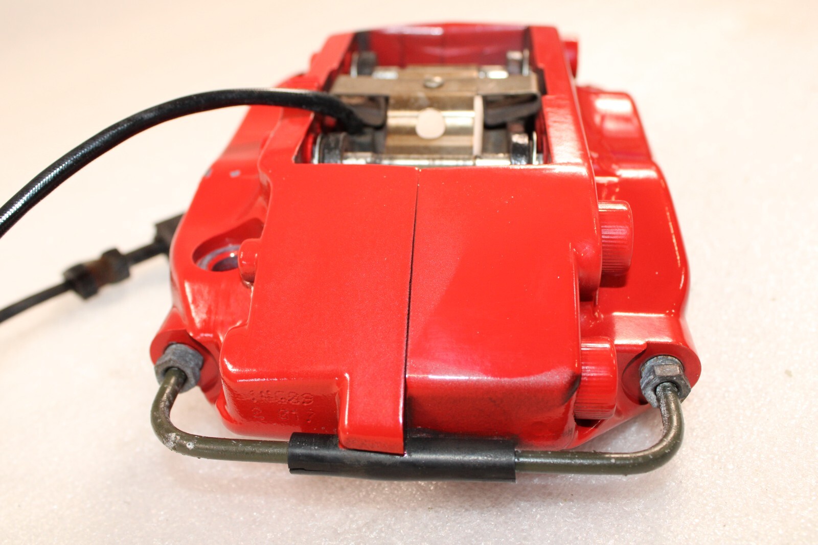 Maserati Granturismo, LH, Left, Rear Brake Caliper, Red, Used, P/N 82102805
