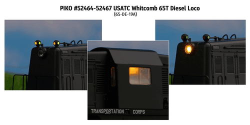 PIKO HO Sale ~ New 2025 ~ USATC WHITCOMB 65T ~ US Army ~ DC / DCC Ready ~ 52464 - Picture 4 of 5