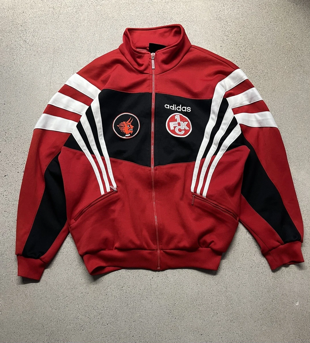 Vintage 90s Adidas 1. FC Kaiserslautern Track Jacket Warm Up Training FCK  Mens