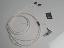 1x OCC Silver Cable Sennheiser IE8 IE80 Cable Rhodium 3.5mm