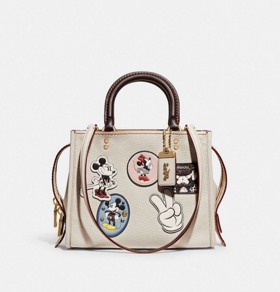 Coach x Disney Mickey and Minnie Mouse Rogue with Patches