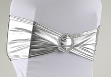 Stuhlschleifen Stretch Schleifen Band für Stuhl dehnbar Hochzeit, über 35 Farben