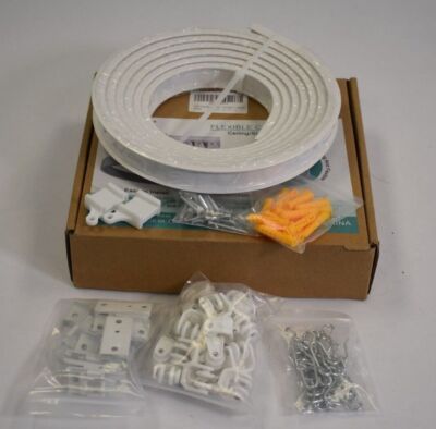 VRSS Flexible Curved Ceiling Curtain Track 9.8ft for L & U Shape Bay Shower