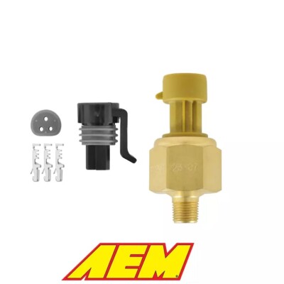 AEM 100 PSIA Brass Sensor Kit & Flying Lead 30-2131-100 UNIVERSAL