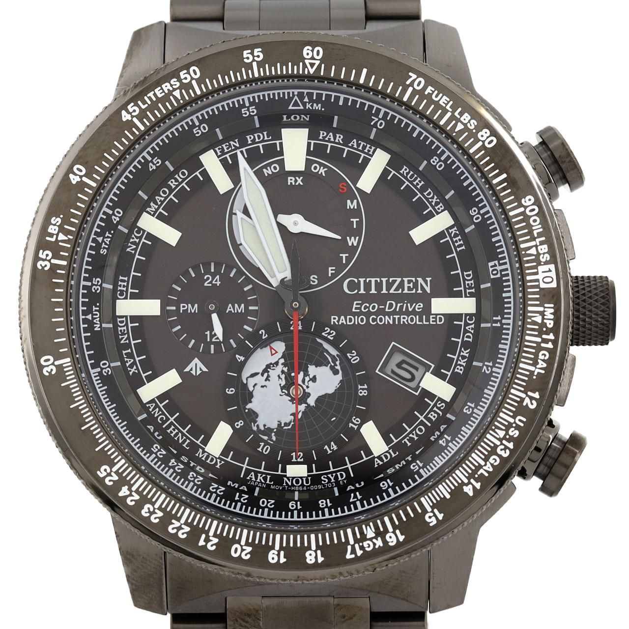 Citizen Promaster H864-006M004 BY3005-56G Day Date Eco Drive Solar Mens Watch
