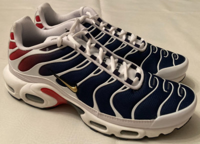 WORN 1X MINT Mens 8.5 Nike Air Max Plus Paris Saint Germain PSG Shoes FZ4776-100