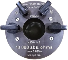 Otto Wolff Berlin N100-1a2 10 Kohm Absolute Resistance Standard (SN: 14562/60)