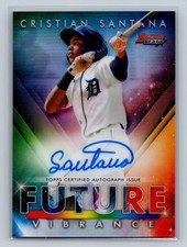Cristian Santana 2021 Bowmans Best Future Vibrance Auto /150 #BFVA-CS Tigers