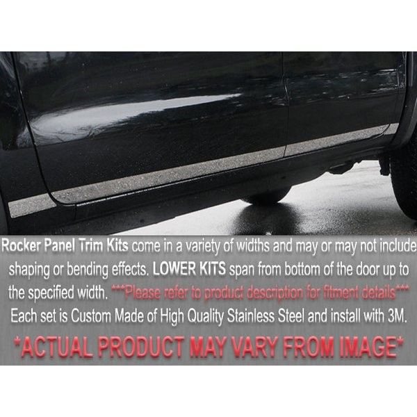 For Chevy Silverado 1500 99-00 SAA TH39185 L-Type Polished Rocker Panel Covers