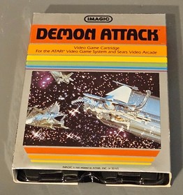 Demon Attack Atari 2600/7800/2600+/7800+ Complete in Box CIB TESTED WORKS