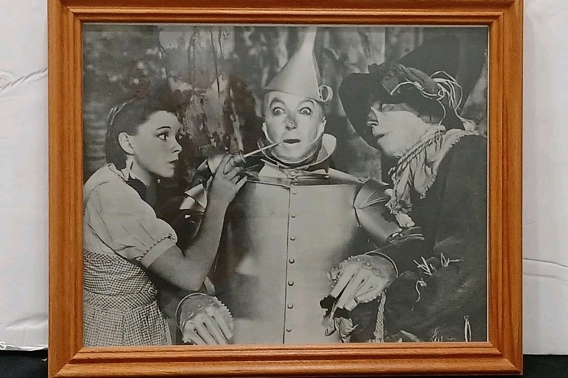 The Wizard Of Oz Framed 11"x9" Photo Dorothy, Scarecrow & Tin Man