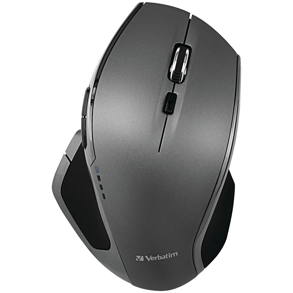 VERBATIM® Cordless Deluxe Blue-LED Computer Mouse, Ergonomic, 8 Buttons,... - Image 3 of 3