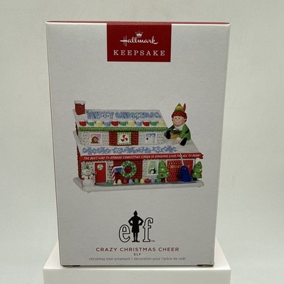 Hallmark Keepsake Ornament 2023 Crazy Christmas Cheer Elf Magic House Sound