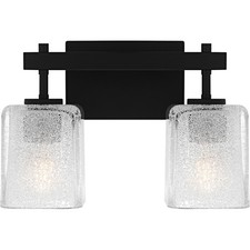 Quoizel BTH8613 Brenthouse 2 Light 14"W Vanity Light - Black