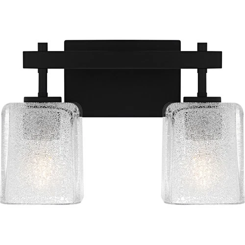 Quoizel BTH8613 Brenthouse 2 Light 14"W Vanity Light - Black - Picture 1 of 12