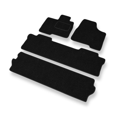 Fußmatten Nadelfilz für Toyota Sienna II (2004-2010) Automatten Schwarze
