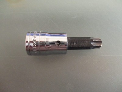 Snap On Tools 3/8'' Dr T45 Std Torx Bit Chrome Socket Driver FTX45A now FTX45E