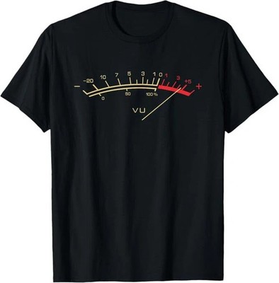 Retro VU Meter Hi-Fi Vintage Stereo Music Lover Gift T-Shirt
