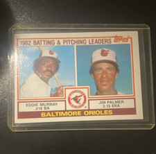 Topps 1983 Eddie Murray Jim Palmer #21 Orioles Team Checklist Leaders