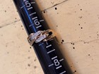 Antique Estate Ring: 14K Stamped 585 Gold & Diamond Art Deco with Guard, 6.75-7 — photo 2