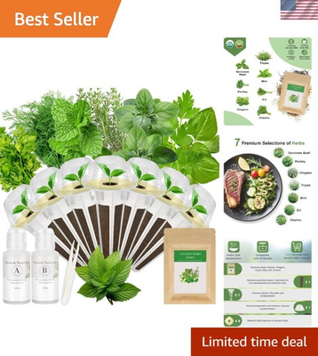 #ad Indoor Herb Garden Kit Heirloom Seeds amp; Nutrients for Endless Harvests $31.42