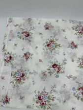 New Tiddliwinks Nursery Pink White Floral Curtains 42.5 X 82 Ties