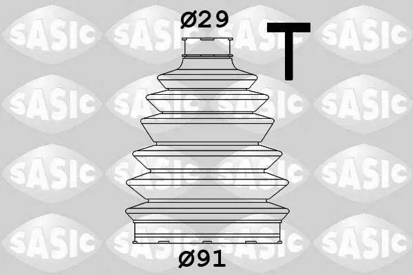 SASIC Set Cuffia Albero Motore Radialedato 1900007 per Citroën Ford Peugeot - Immagine 2