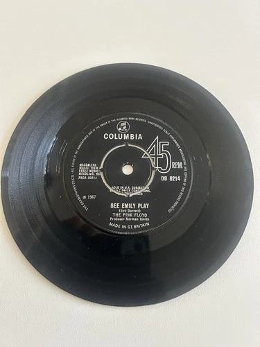 The Pink Floyd - See Emily Play c/w Scarecrow 1967 UK 45 COLUMBIA SOLID CENTRE