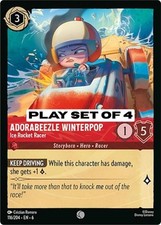 Adorabeezle Winterpop - Ice Rocket Racer 116 ⭕Play set of 4⭕Lorcana Azurite Sea