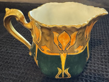 Vintage 1930's Z. S. & Co. Bavaria Art Deco Style Hand Painted Sugar & Creamer