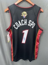 Erik Spoelstra Signed Miami Heat Basketball Jersey AUTO JSA Sz 48