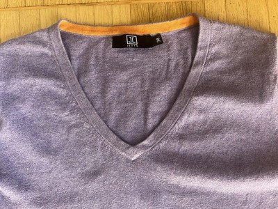 Jette Pullover V-Pulli 38 Flieder lila 95 % Cotton 5 % Cashmere langarm