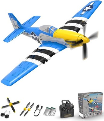 VOLANTEXRC 761-5 RTF 4-Kanal-funkgesteuertes Flugzeug P51 Mustang sofort flugber