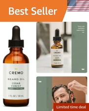 1 Fl Oz Hydrating Cedar Forest Beard Oil for All Lengths - Moisturize  Soothe