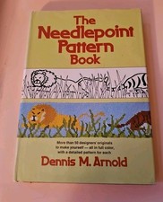 Needlepoint Pattern Book by Dennis M. Arnold Hardcover 1974