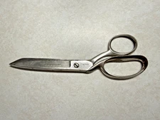 Vintage ~ Wiss Inlaid Shears No. 128 ~ Steel Forged ~ 8” Scissors ~Newark NJ USA