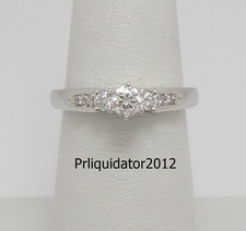 1/3CT Natural Diamond Anniversary Engagement Wedding Bridal Ring 14K White Gold