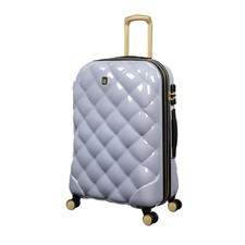 It Luggage Metalik St Tropez Trois Expandable LARGE 78cm Wheel Suitcase Silver