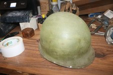 WWII rear seam swivel bale stainless rim M1 helmet heat stamp # 509 RSSS40 on The Hot Collector