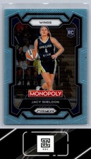 2024 Panini Prizm Monopoly WNBA #67 Jacy Sheldon Light Blue Prizms #/199